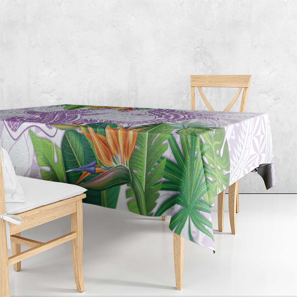 Polynesia Tablecloth Sharks Duo Tropical Lavender LT7 - Polynesian Pride