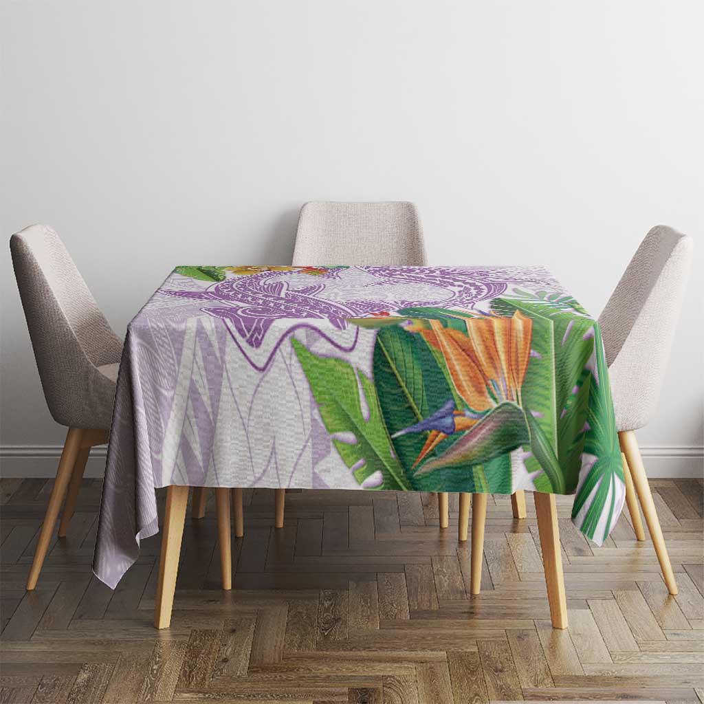 Polynesia Tablecloth Sharks Duo Tropical Lavender LT7 - Polynesian Pride