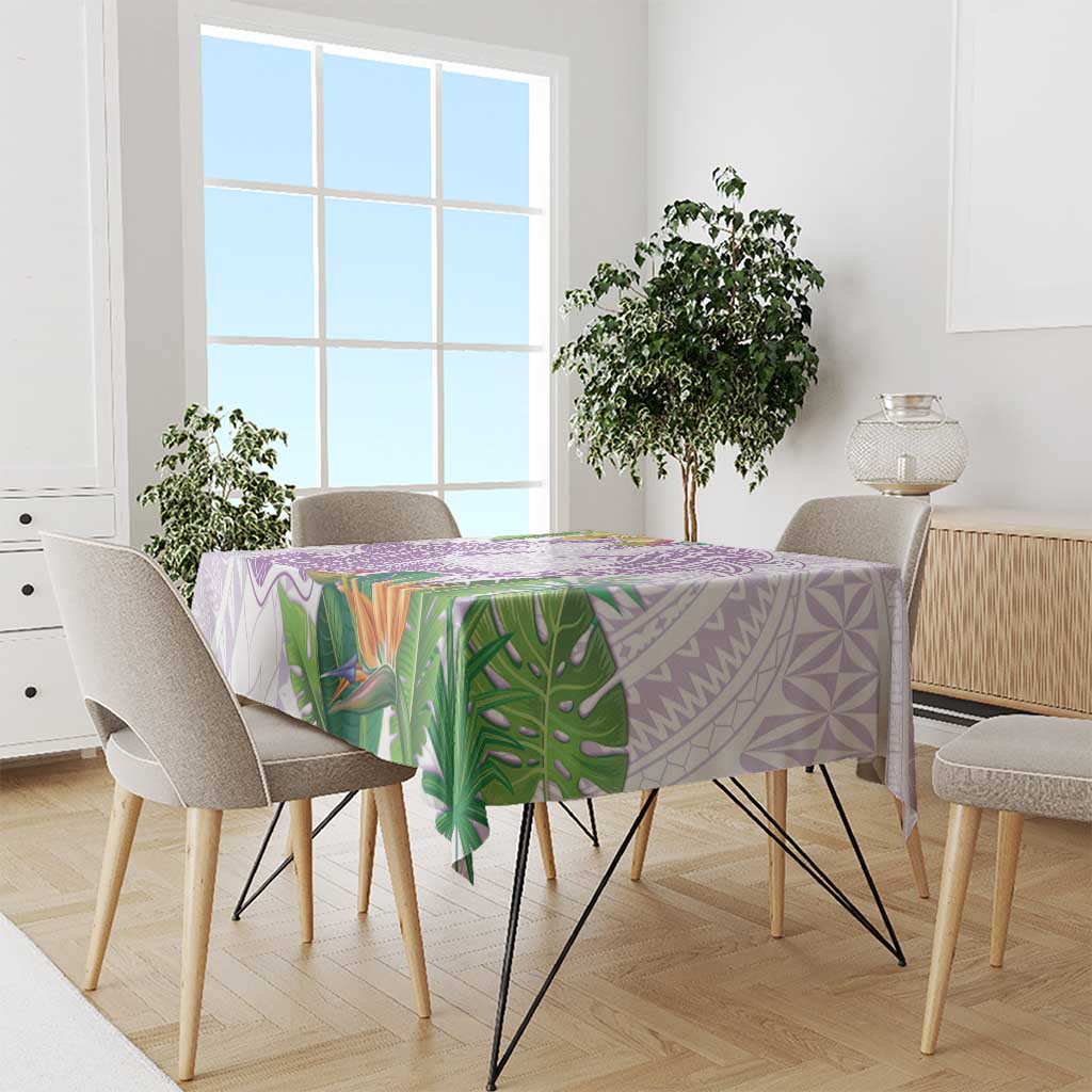 Polynesia Tablecloth Sharks Duo Tropical Lavender LT7 - Polynesian Pride