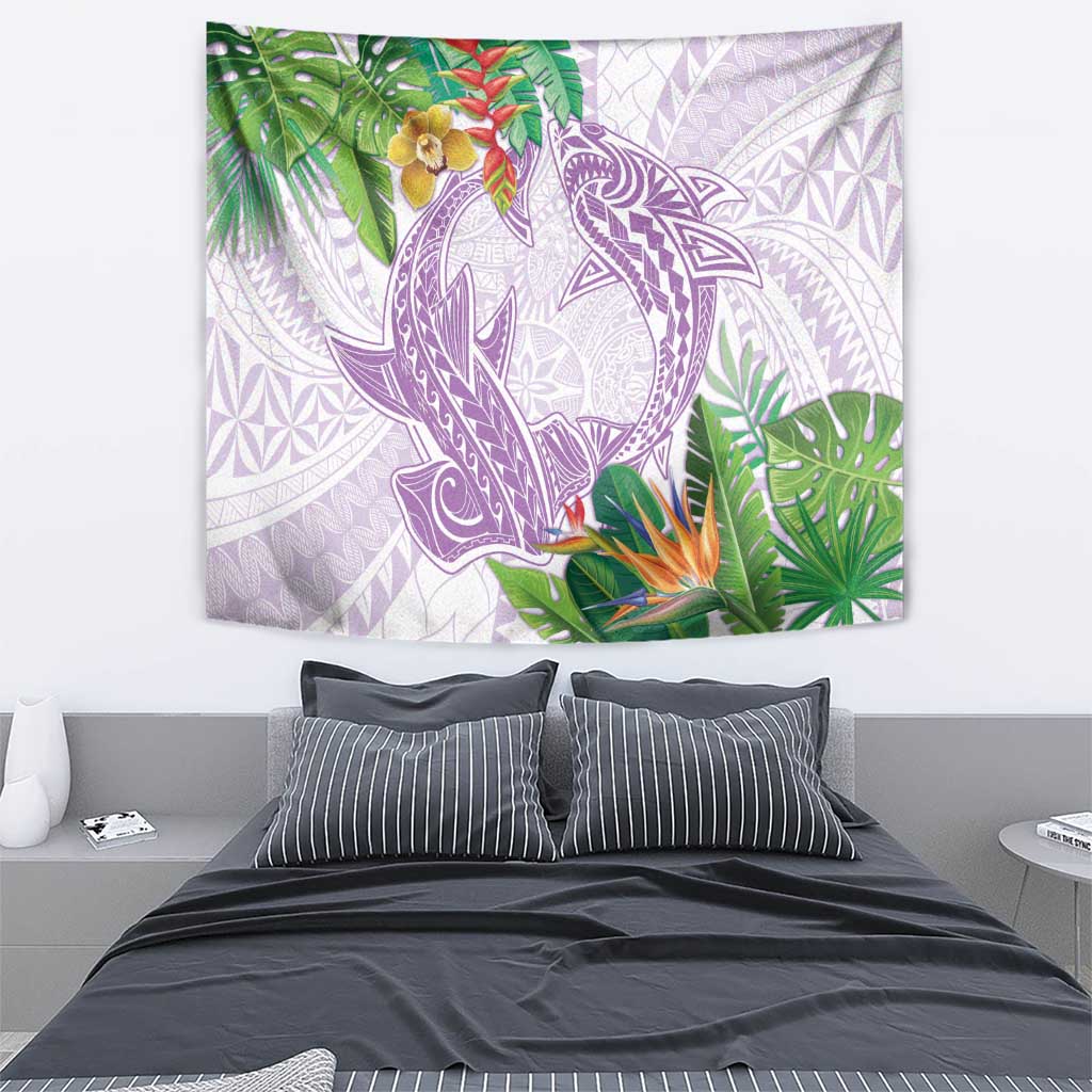 Polynesia Tapestry Sharks Duo Tropical Lavender LT7 - Polynesian Pride