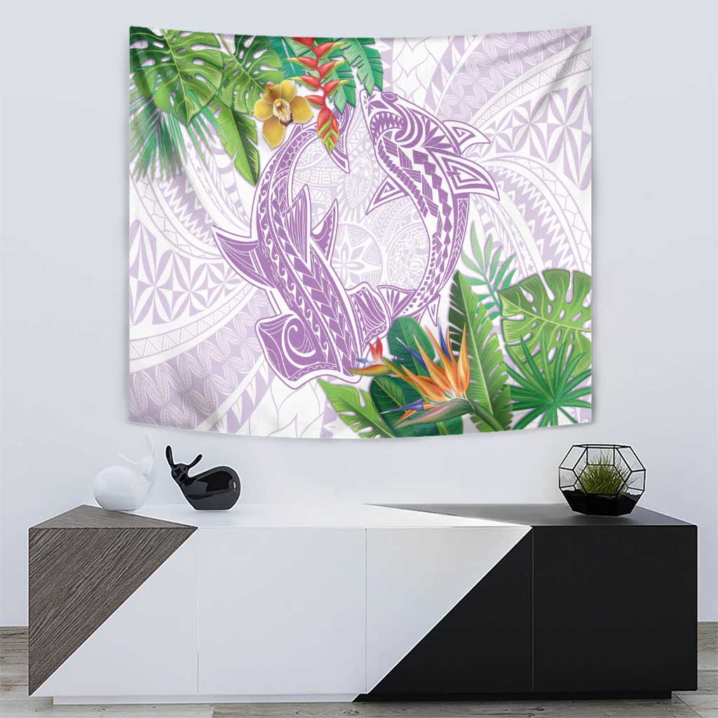 Polynesia Tapestry Sharks Duo Tropical Lavender LT7 - Polynesian Pride