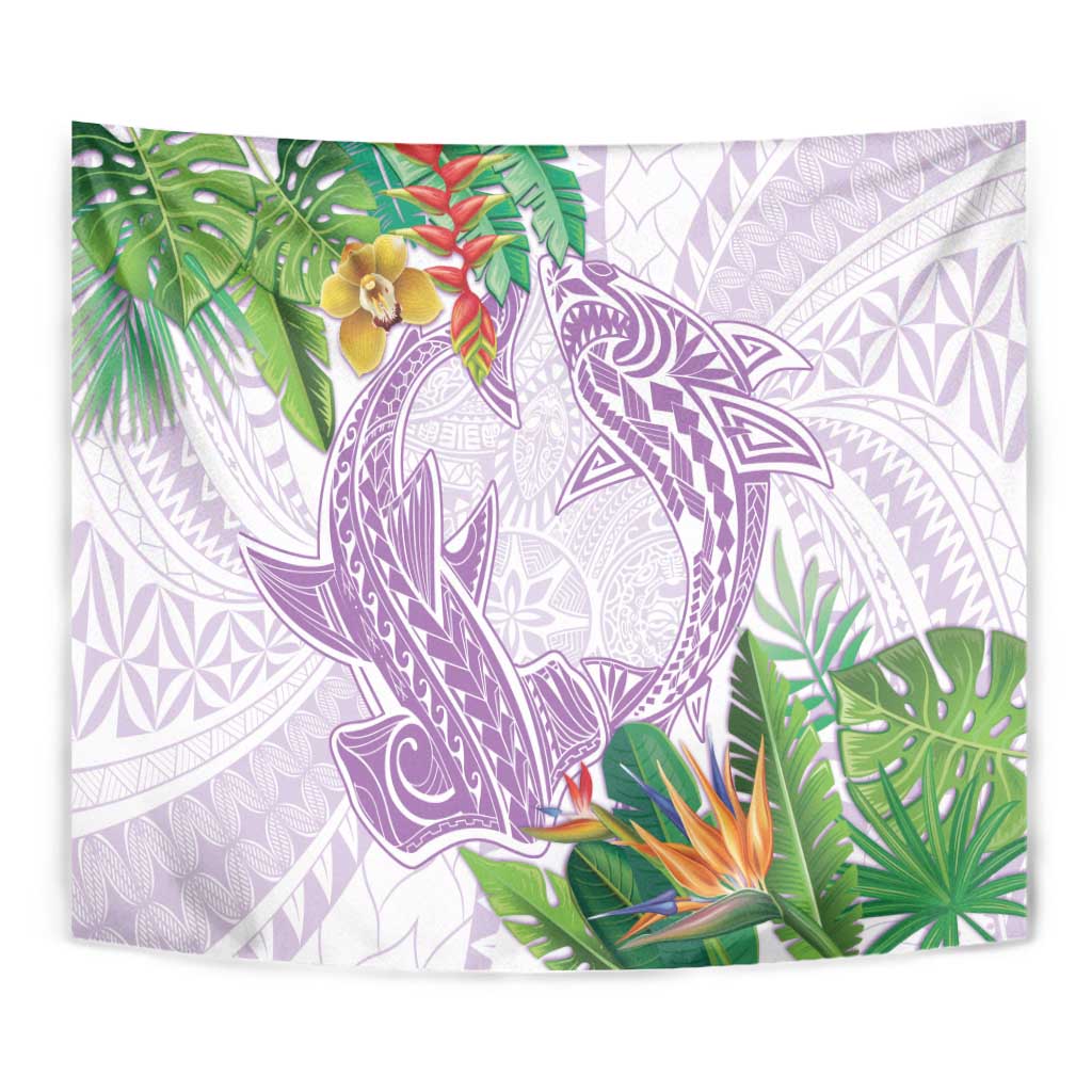 Polynesia Tapestry Sharks Duo Tropical Lavender LT7 - Polynesian Pride