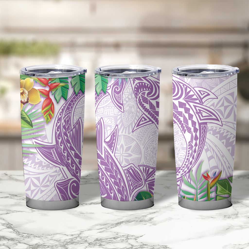 Polynesia Tumbler Cup Sharks Duo Tropical Lavender LT7 - Polynesian Pride