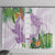 Polynesia Window Curtain Sharks Duo Tropical Lavender