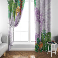 Polynesia Window Curtain Sharks Duo Tropical Lavender LT7 - Polynesian Pride