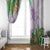 Polynesia Window Curtain Sharks Duo Tropical Lavender