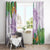 Polynesia Window Curtain Sharks Duo Tropical Lavender