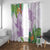 Polynesia Window Curtain Sharks Duo Tropical Lavender