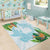 Polynesia Area Rug Sharks Duo Tropical Turquoise