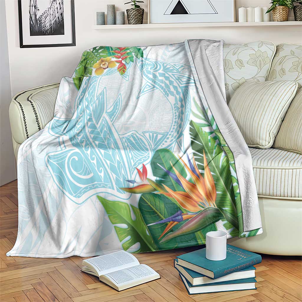 Polynesia Blanket Sharks Duo Tropical Turquoise LT7 Turquoise - Polynesian Pride