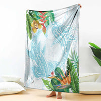 Polynesia Blanket Sharks Duo Tropical Turquoise LT7 - Polynesian Pride
