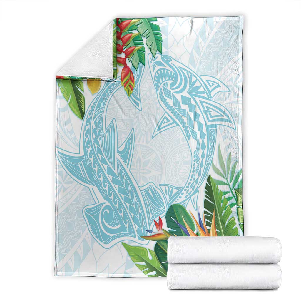 Polynesia Blanket Sharks Duo Tropical Turquoise LT7 - Polynesian Pride