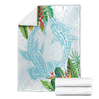 Polynesia Blanket Sharks Duo Tropical Turquoise LT7 - Polynesian Pride