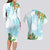 Polynesia Couples Matching Long Sleeve Bodycon Dress and Hawaiian Shirt Sharks Duo Tropical Turquoise