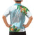 Polynesia Family Matching Mermaid Dress and Hawaiian Shirt Sharks Duo Tropical Turquoise