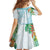 Polynesia Family Matching Off Shoulder Short Dress and Hawaiian Shirt Sharks Duo Tropical Turquoise