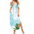 Polynesia Family Matching Summer Maxi Dress and Hawaiian Shirt Sharks Duo Tropical Turquoise