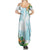 Polynesia Family Matching Summer Maxi Dress and Hawaiian Shirt Sharks Duo Tropical Turquoise