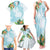 Polynesia Family Matching Tank Maxi Dress and Hawaiian Shirt Sharks Duo Tropical Turquoise