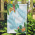 Polynesia Garden Flag Sharks Duo Tropical Turquoise