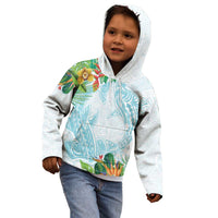 Polynesia Kid Hoodie Sharks Duo Tropical Turquoise LT7 - Polynesian Pride