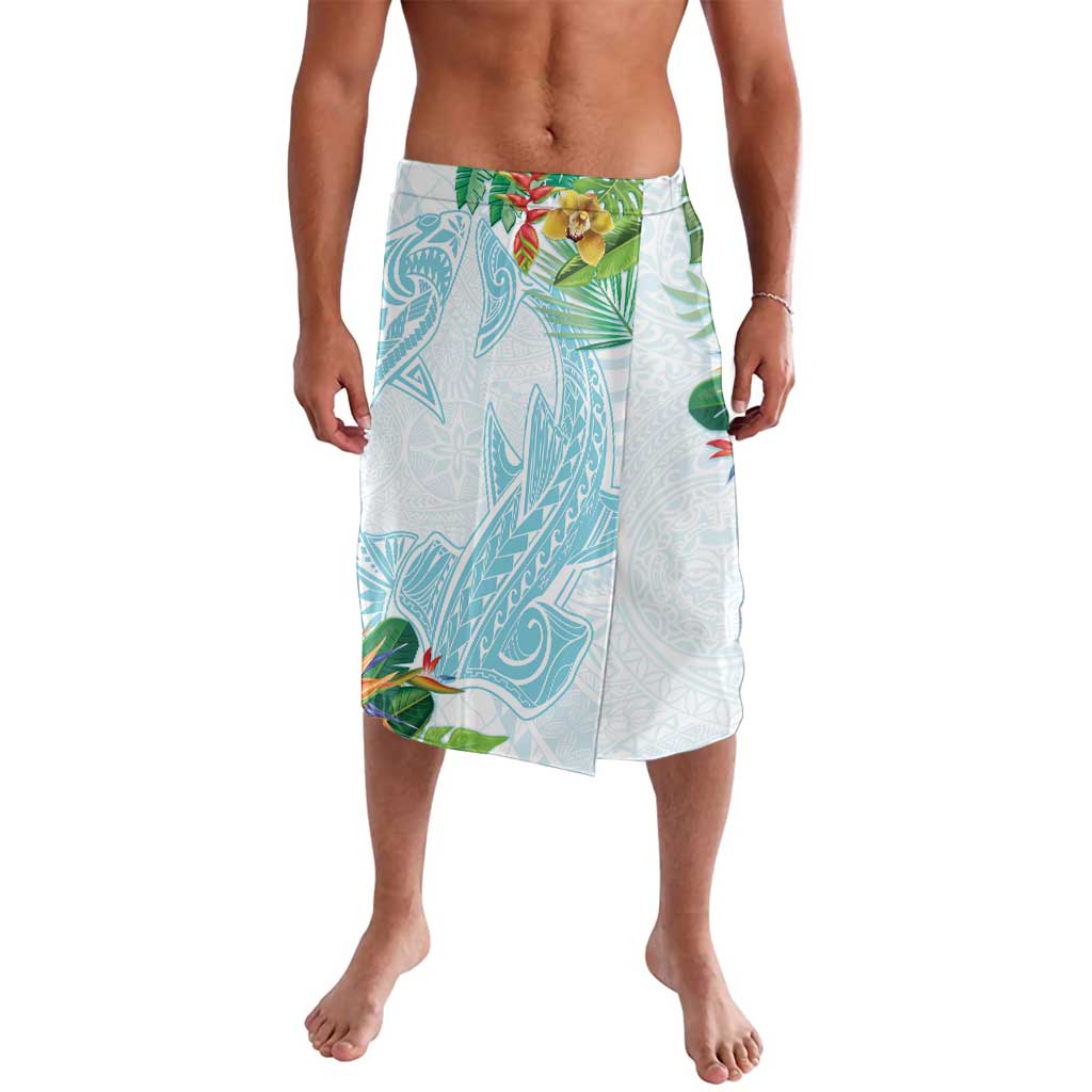 Polynesia Lavalava Sharks Duo Tropical Turquoise LT7 Turquoise - Polynesian Pride