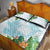 Polynesia Quilt Bed Set Sharks Duo Tropical Turquoise