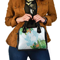 Polynesia Shoulder Handbag Sharks Duo Tropical Turquoise LT7 - Polynesian Pride