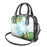 Polynesia Shoulder Handbag Sharks Duo Tropical Turquoise LT7 - Polynesian Pride
