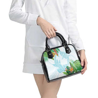 Polynesia Shoulder Handbag Sharks Duo Tropical Turquoise LT7 - Polynesian Pride