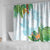 Polynesia Shower Curtain Sharks Duo Tropical Turquoise