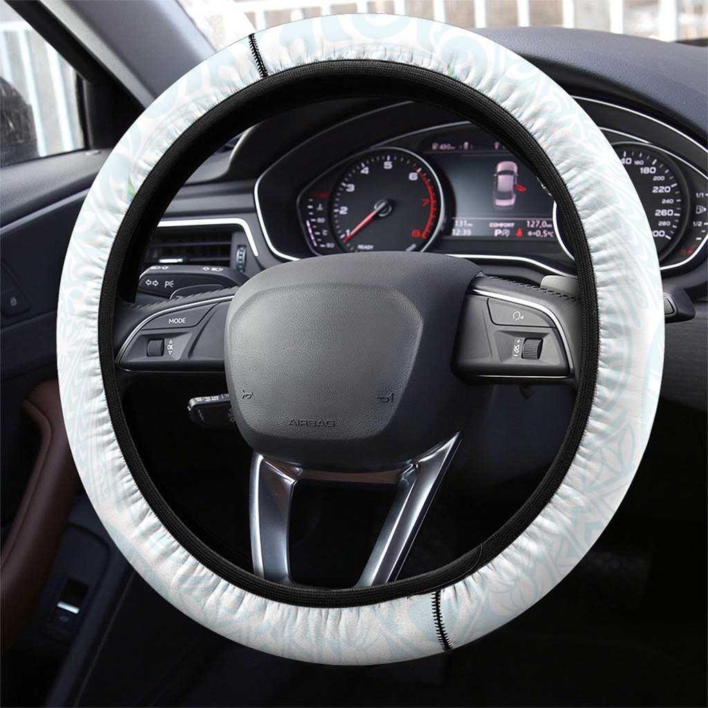 Polynesia Steering Wheel Cover Sharks Duo Tropical Turquoise LT7 - Polynesian Pride