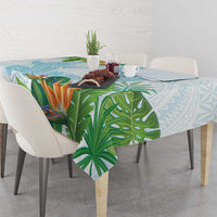 Polynesia Tablecloth Sharks Duo Tropical Turquoise LT7 - Polynesian Pride