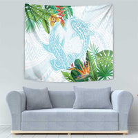 Polynesia Tapestry Sharks Duo Tropical Turquoise LT7 - Polynesian Pride