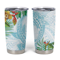 Polynesia Tumbler Cup Sharks Duo Tropical Turquoise LT7 Turquoise - Polynesian Pride