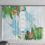 Polynesia Window Curtain Sharks Duo Tropical Turquoise