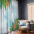 Polynesia Window Curtain Sharks Duo Tropical Turquoise