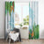 Polynesia Window Curtain Sharks Duo Tropical Turquoise