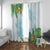 Polynesia Window Curtain Sharks Duo Tropical Turquoise