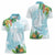 Polynesia Women Polo Shirt Sharks Duo Tropical Turquoise