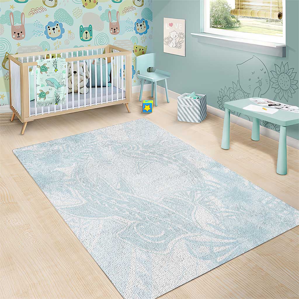 Polynesia Area Rug Sharks Duo Tropical Off White LT7 - Polynesian Pride