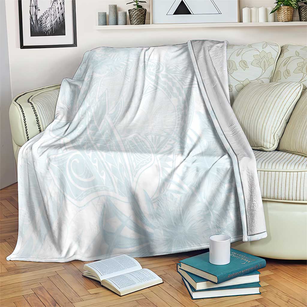 Polynesia Blanket Sharks Duo Tropical Off White LT7 White - Polynesian Pride