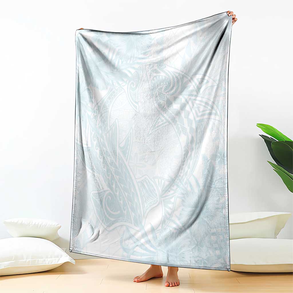 Polynesia Blanket Sharks Duo Tropical Off White LT7 - Polynesian Pride