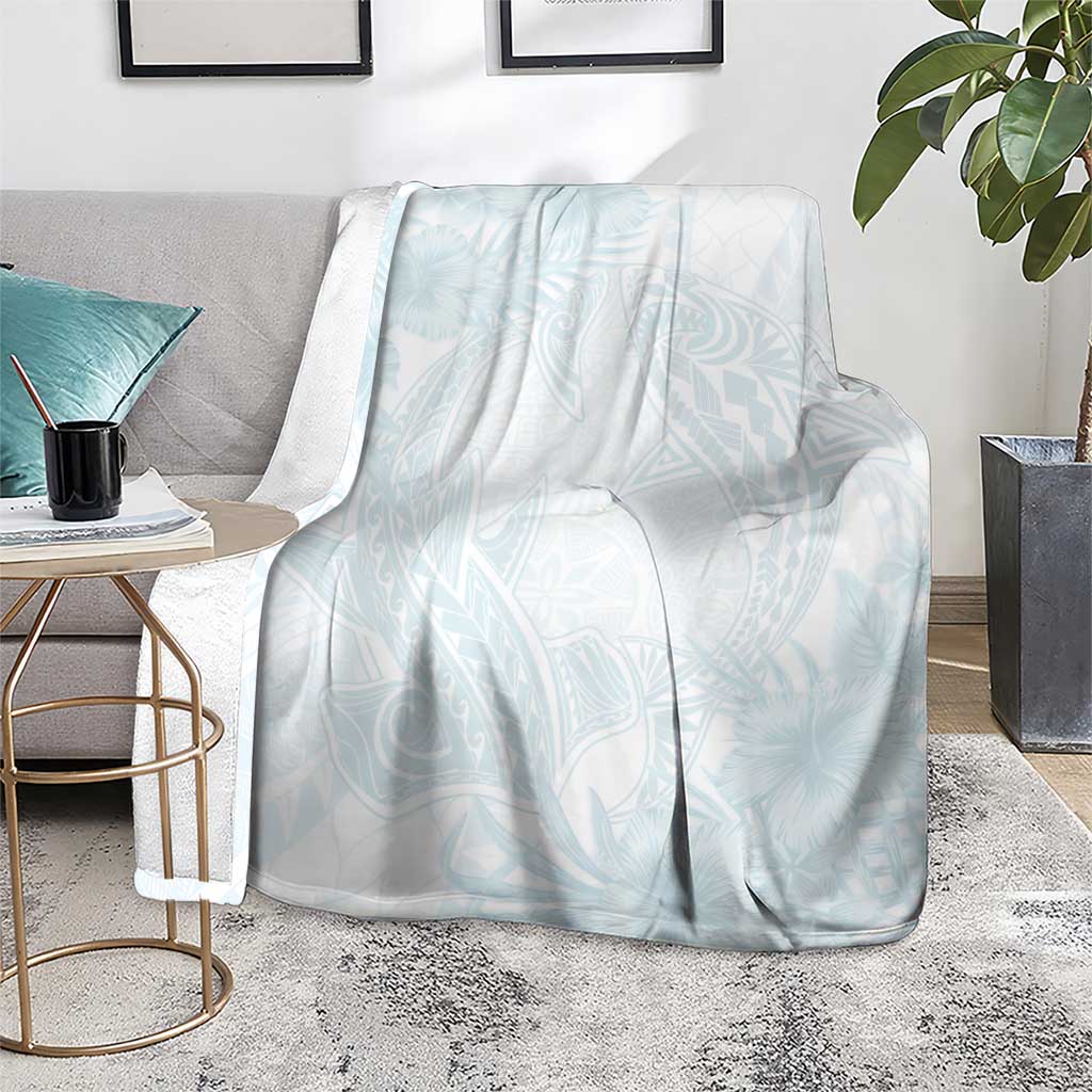 Polynesia Blanket Sharks Duo Tropical Off White LT7 - Polynesian Pride