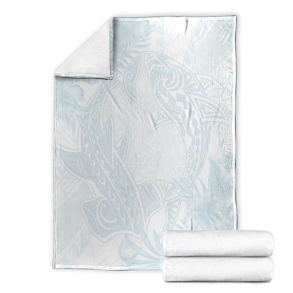 Polynesia Blanket Sharks Duo Tropical Off White LT7 - Polynesian Pride