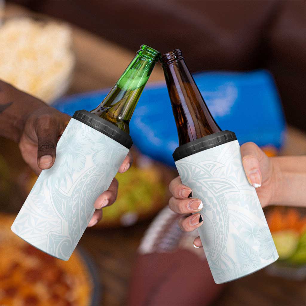 Polynesia 4 in 1 Can Cooler Tumbler Sharks Duo Tropical Off White LT7 - Polynesian Pride