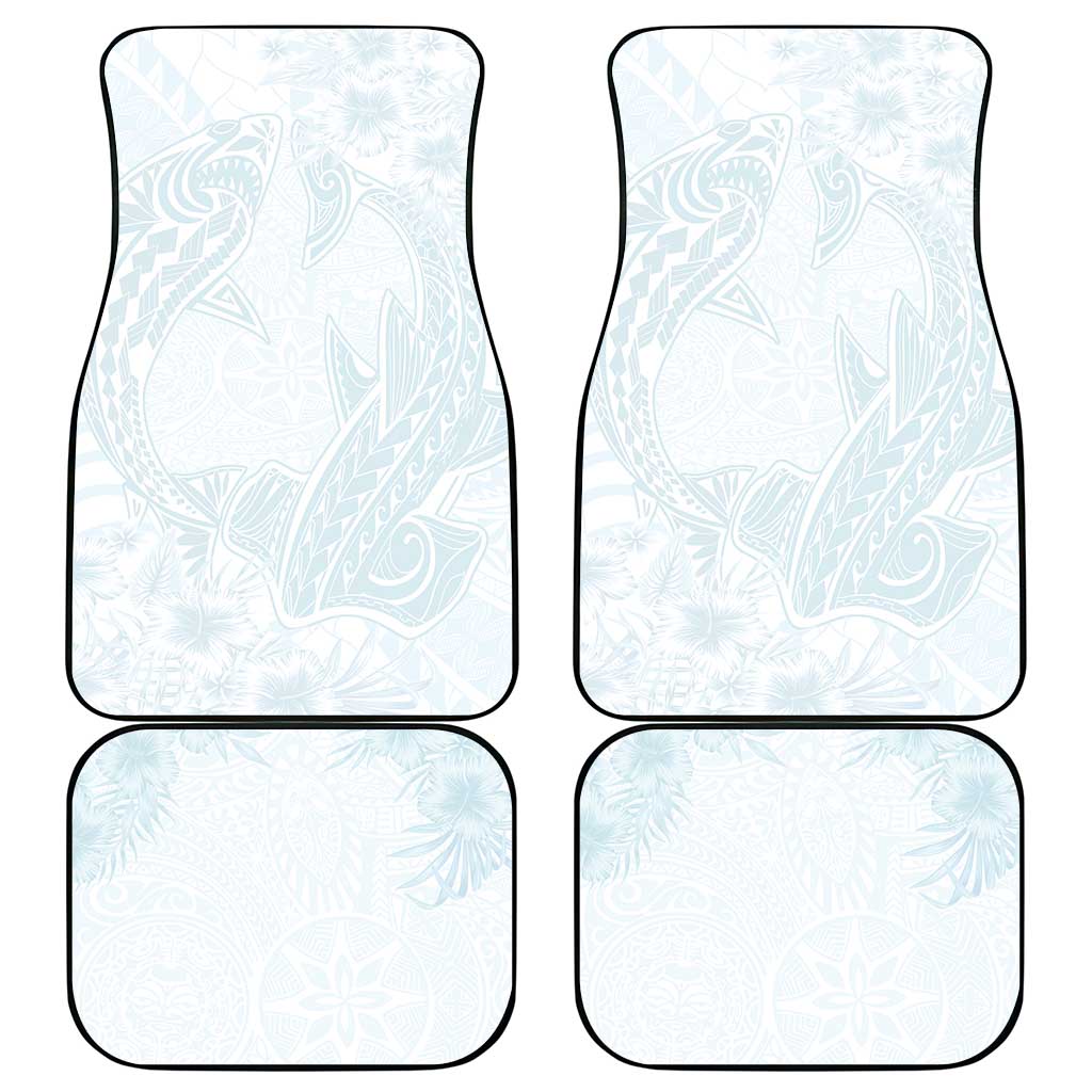 Polynesia Car Mats Sharks Duo Tropical Off White LT7 - Polynesian Pride