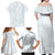 Polynesia Family Matching Off Shoulder Maxi Dress and Hawaiian Shirt Sharks Duo Tropical Off White