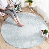 Polynesia Round Carpet Sharks Duo Tropical Off White LT7 - Polynesian Pride