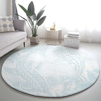 Polynesia Round Carpet Sharks Duo Tropical Off White LT7 - Polynesian Pride